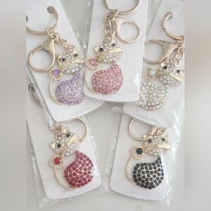 Cat Bag Charm Or Key Ring..New In Packaging! Great Stocking Stuffers!